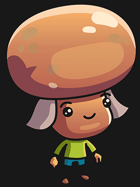 Small mushroom character